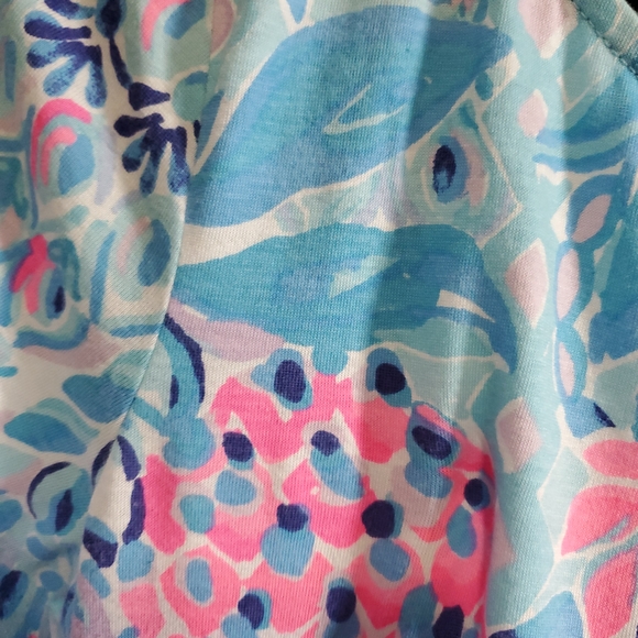 Lilly Pulitzer Blue and Pink Dress Size Women's Small - Picture 5 of 11